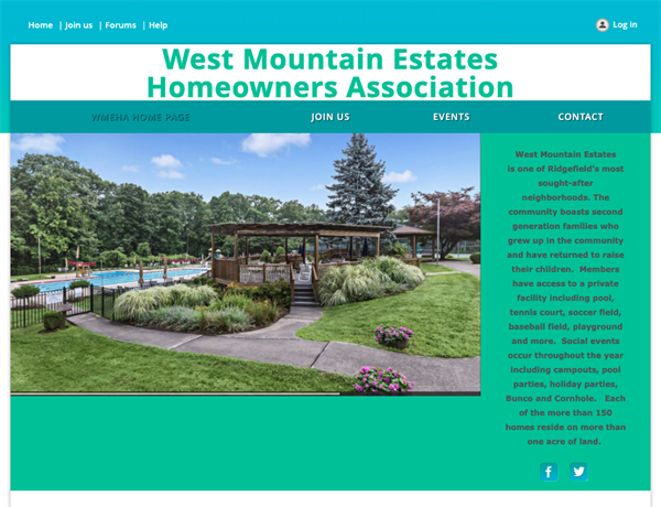 West Mountain Estates Homeowners Association website