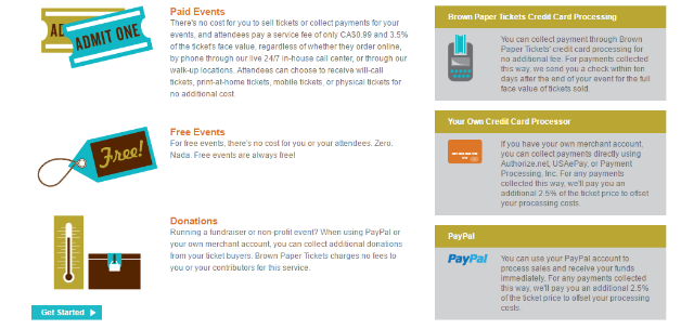 Brown Paper Tickets event management