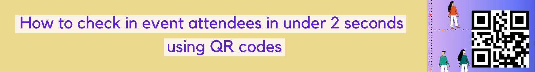 QR code in post banner