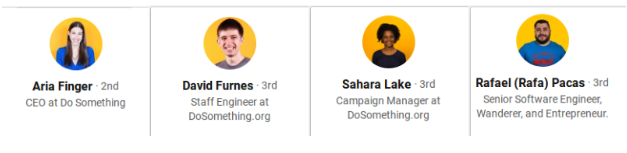 DoSomething.org provides their staff with branded LinkedIn profiles for a cohesive look