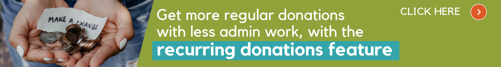 Recurring donation in post banner