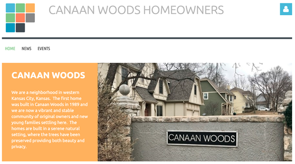 Canaan Woods Homeowners Association website