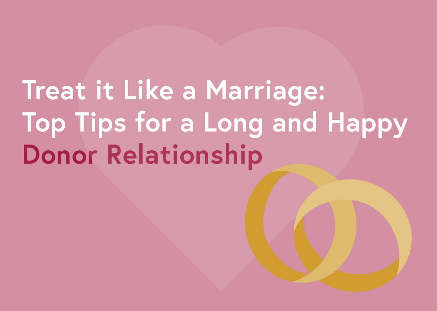 Donor Relationships: Why You Should Treat Them Like a Marriage