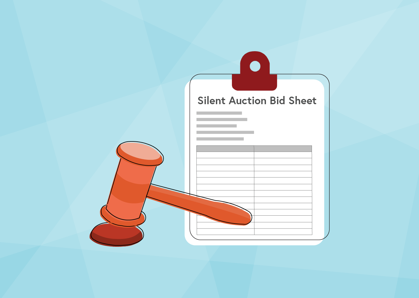 How To Create a Silent Auction Bid Sheet + Free Template