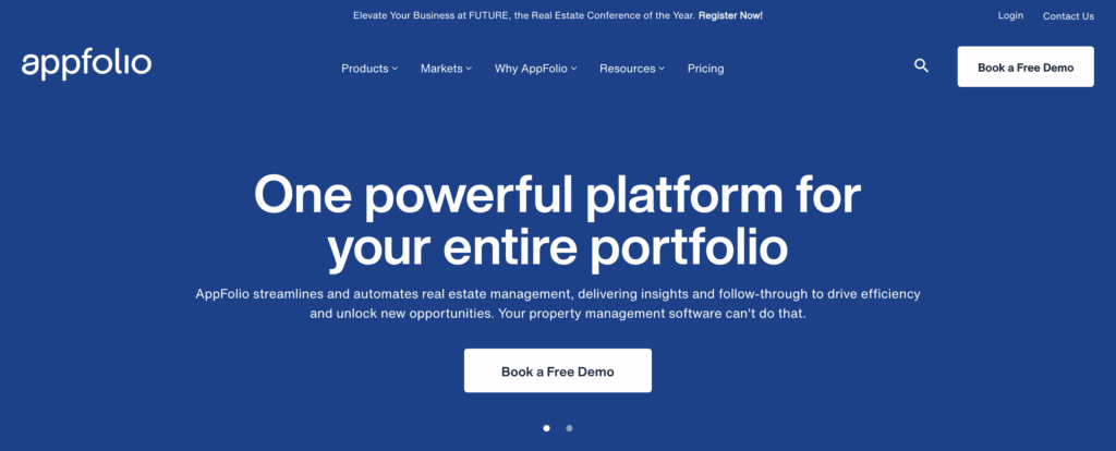 Best HOA Software - AppFolio Website