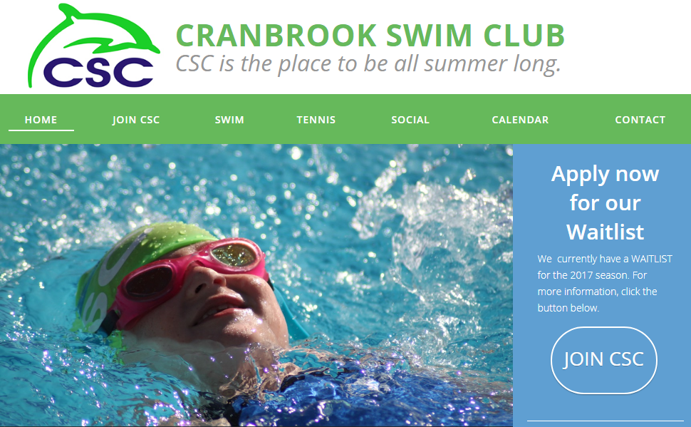 Cranbrook Swimming Club Software