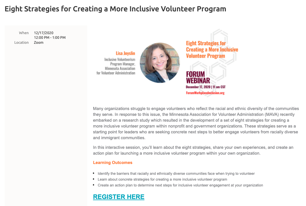 Eight Strategies for Creating a More Inclusive Volunteer Program