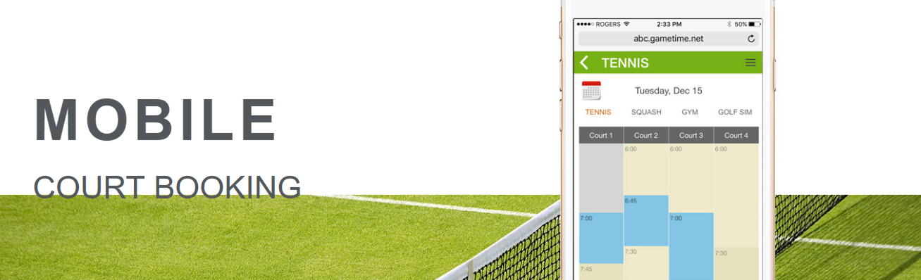 Gametime tennis club software Gametime tennis club software