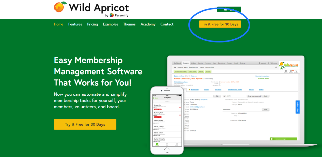Easy Members Only Website WildApricot 1 Ranked Membership Software