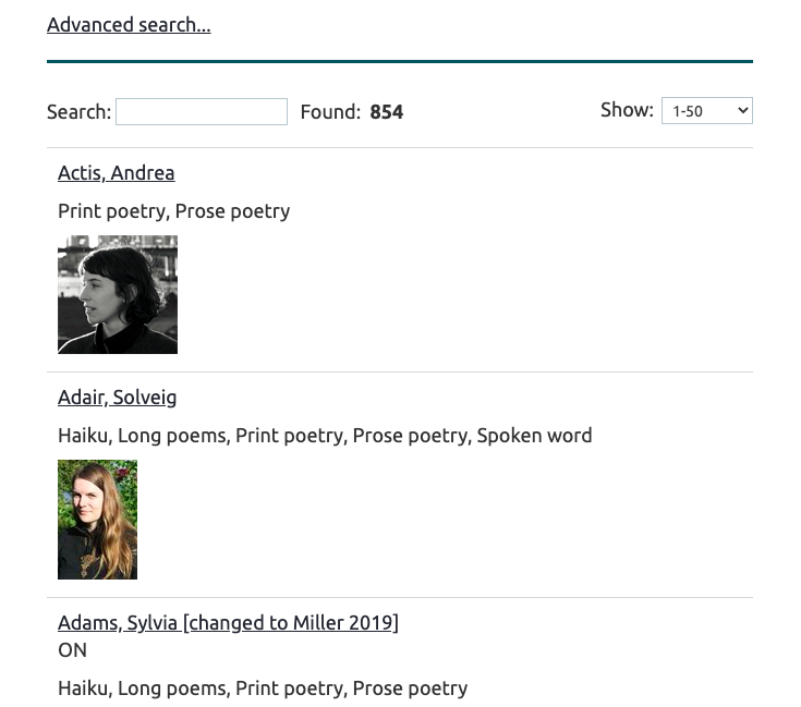 League of Canadian Poets League of Canadian Poets