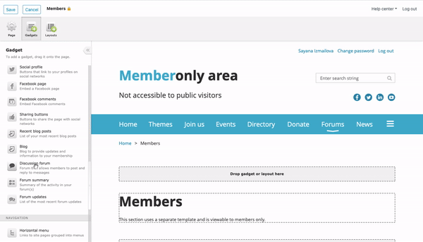 member-only site