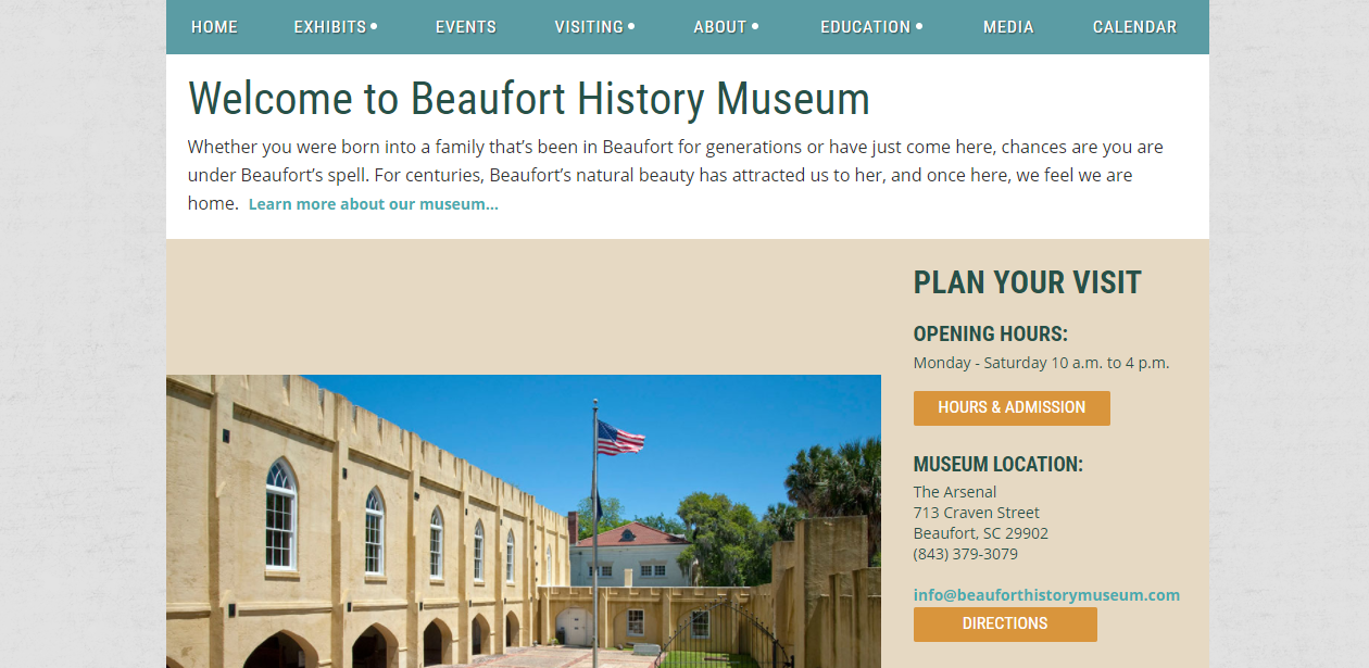 Museum Membership Software Beaufort History Museum