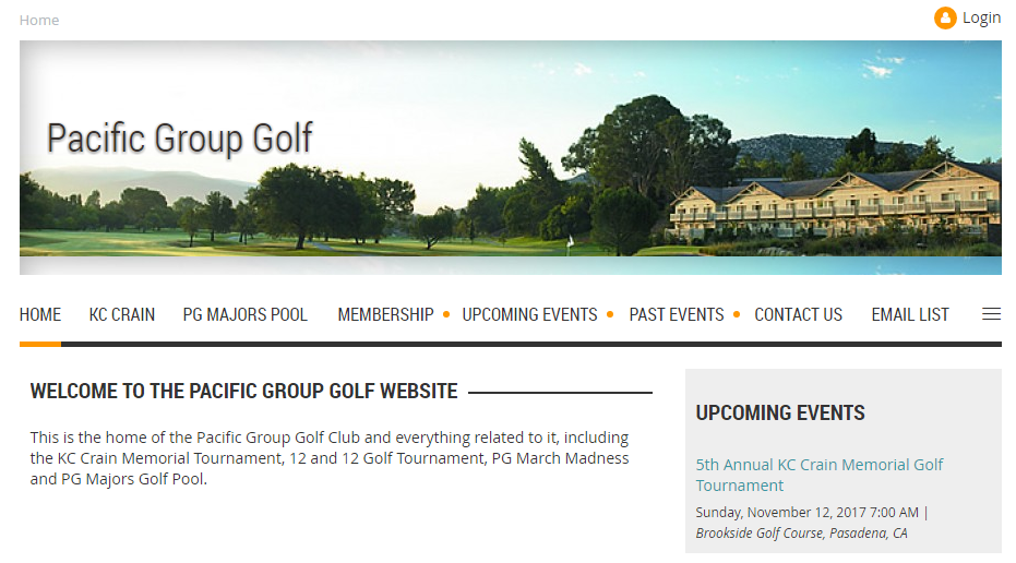 PGG Club Website Hosting