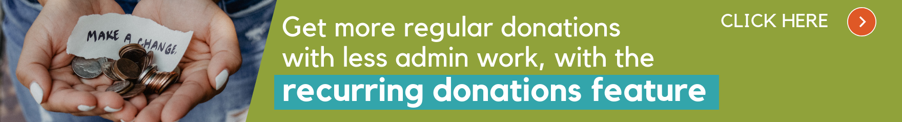 Recurring donation in post banner Recurring donation in post banner