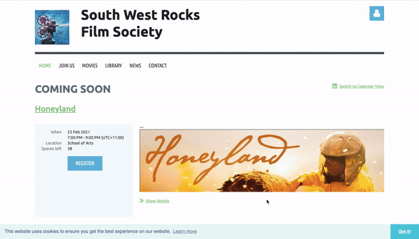 South West Rocks Film Society